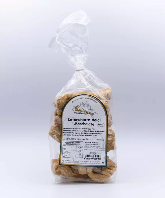 Intorchiate dolci Mandorlate