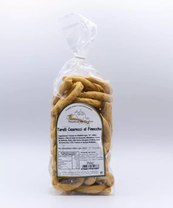 Taralli caserecci al finochio