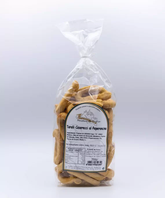 Taralli caserecci al peperoncino